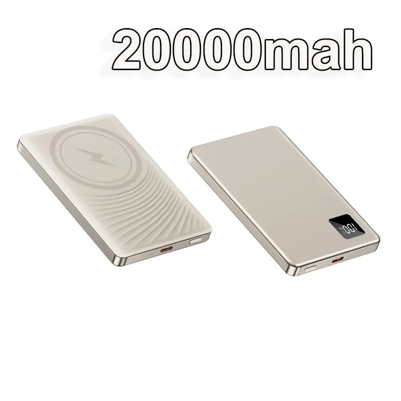 Tidesmit Magnetic Portable Charger 100000mAh PD Fast Power Bank Gray 20000mah Tidesmit