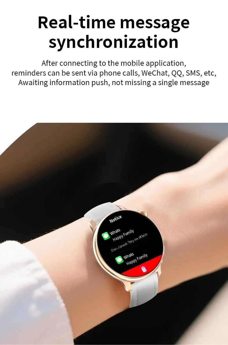 LIGE Sports Smart Watch for Women Wireless Call Heart Rate Sleep Monitor Multiple Sports Modes for Running Yoga Fitness Ladie
