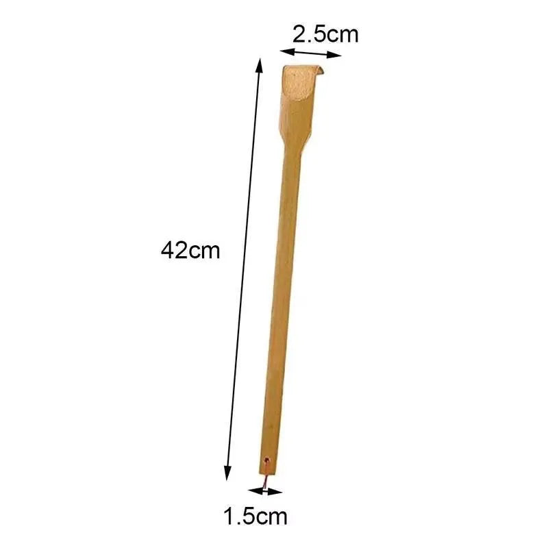 Bamboo Back Scratcher for Deep Tissue Relief - Ergonomic Long Handle Body Shaping Massage Equipment bamboo Tidesmit