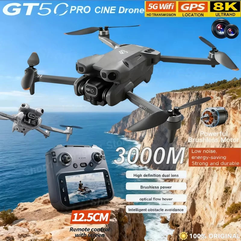8K GPS Camera Drone with Obstacle Avoidance | Foldable Aerial Pro Tidesmit
