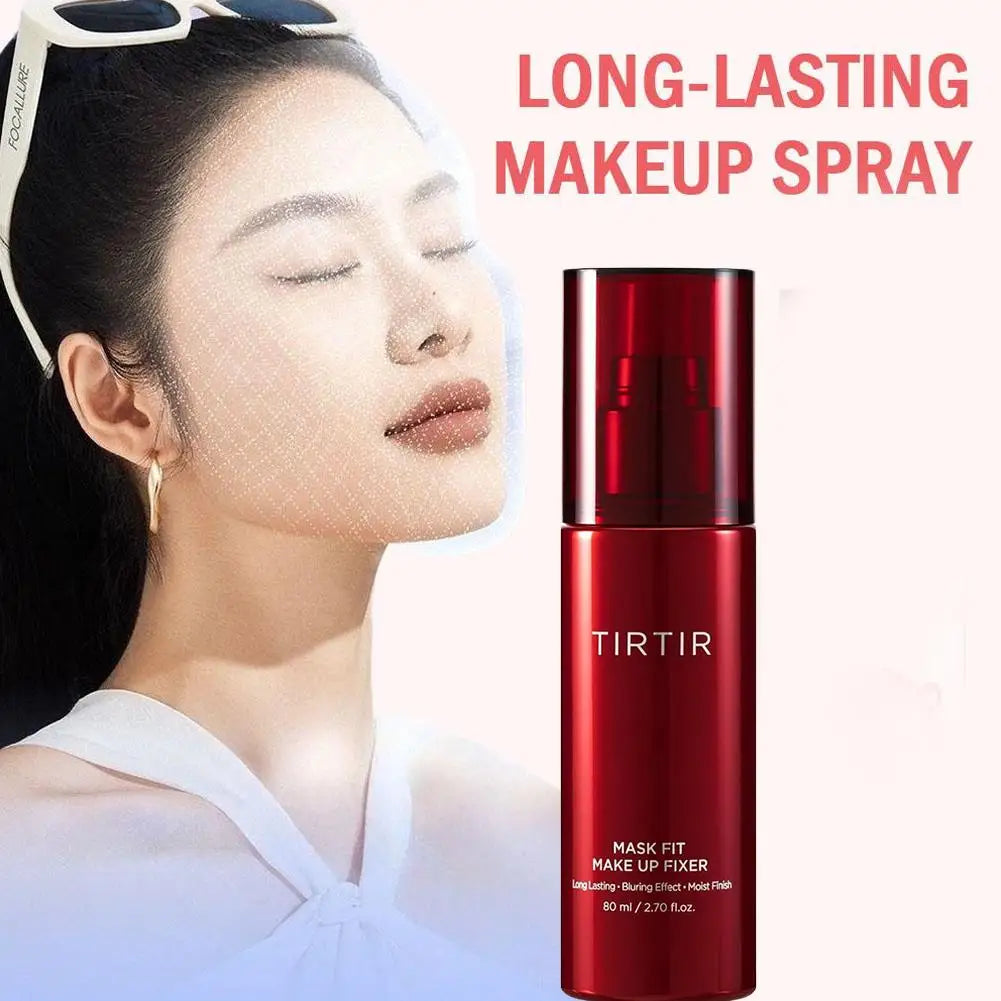 Tidesmit TIRTIR long lasting oil control makeup setting spray for waterproof facial hydration side profile view