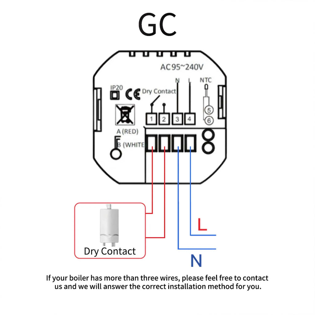 MOES Thermostat WiFi Wireless Room Temperature Controller of Water/Electric Floor Heating Gas Boiler Humidity Tuya Alexa Google