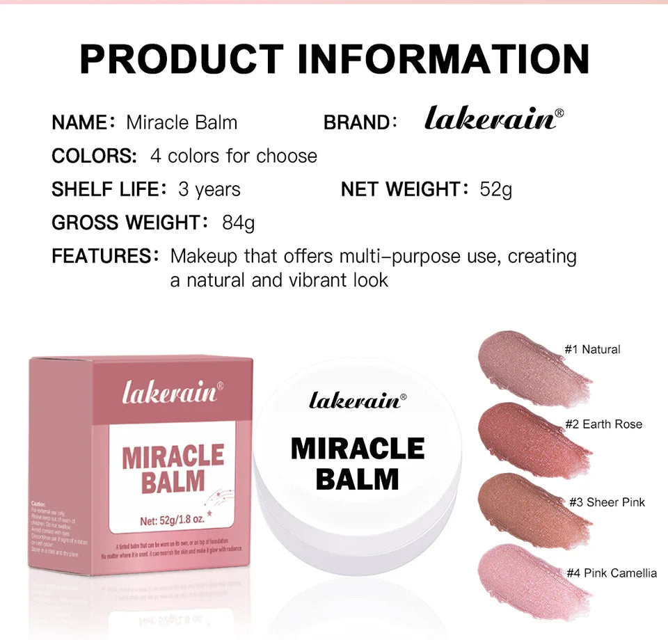 Tidesmit 4-color multi-purpose cream blush and lipstick set long-lasting nourishing Korean makeup shade swatch