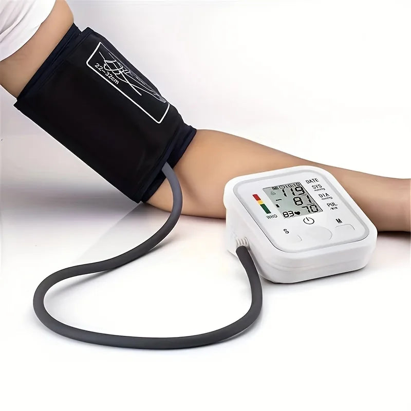 Arm Blood Pressure Monitor Pressure Sensor Monitor BP Equipment Automatic Tonometer Digital Tensiometer LED Display Arm Cuff