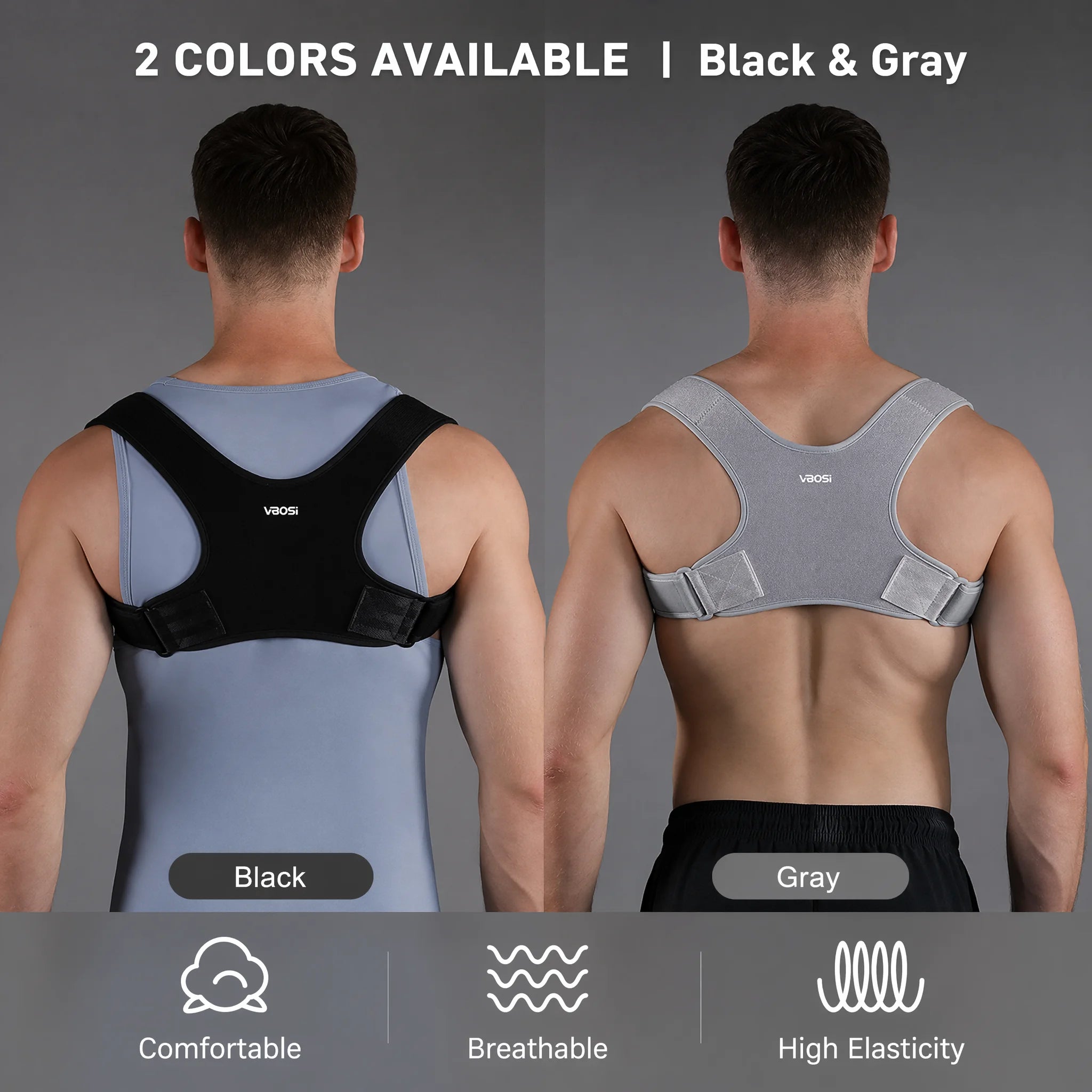 Adjustable Posture Corrector for Men & Women, Invisible Upper Back Brace for Clavicle Support, Neck Shoulder Pain Relief