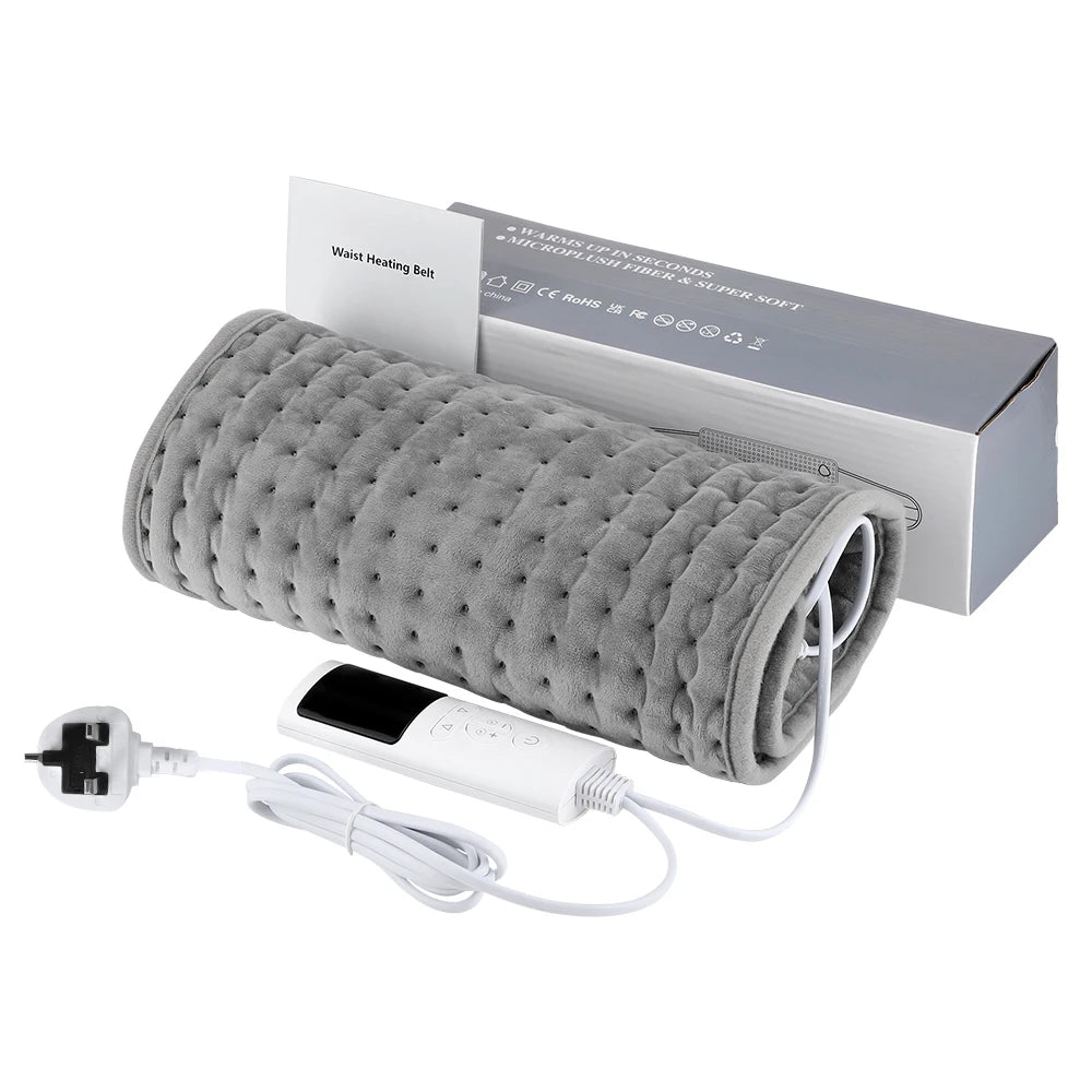 Electric Heating Pad for Back Pain Relief, 9-Heat Levels by Tidesmit Massage Cushion Tidesmit
