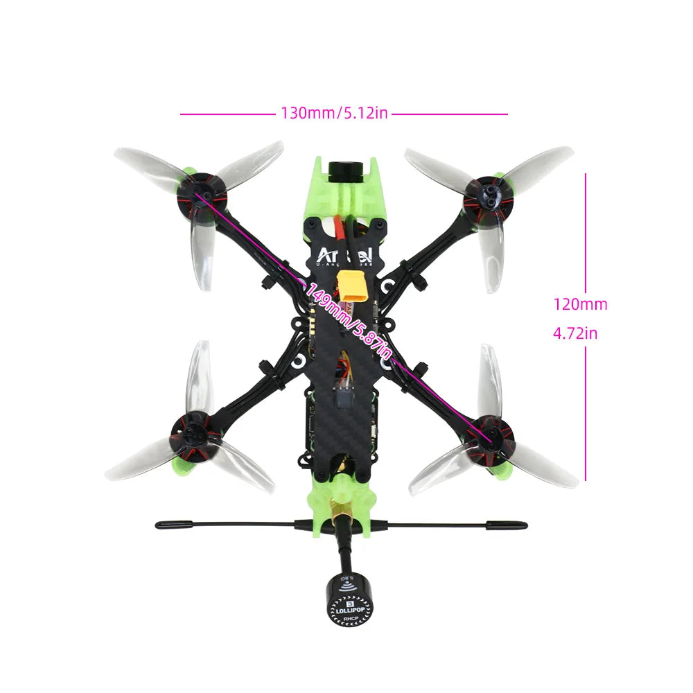 Long Range FPV Drone 3 Inch F405 1505 Motor 4-6S – Precise Flight Tidesmit
