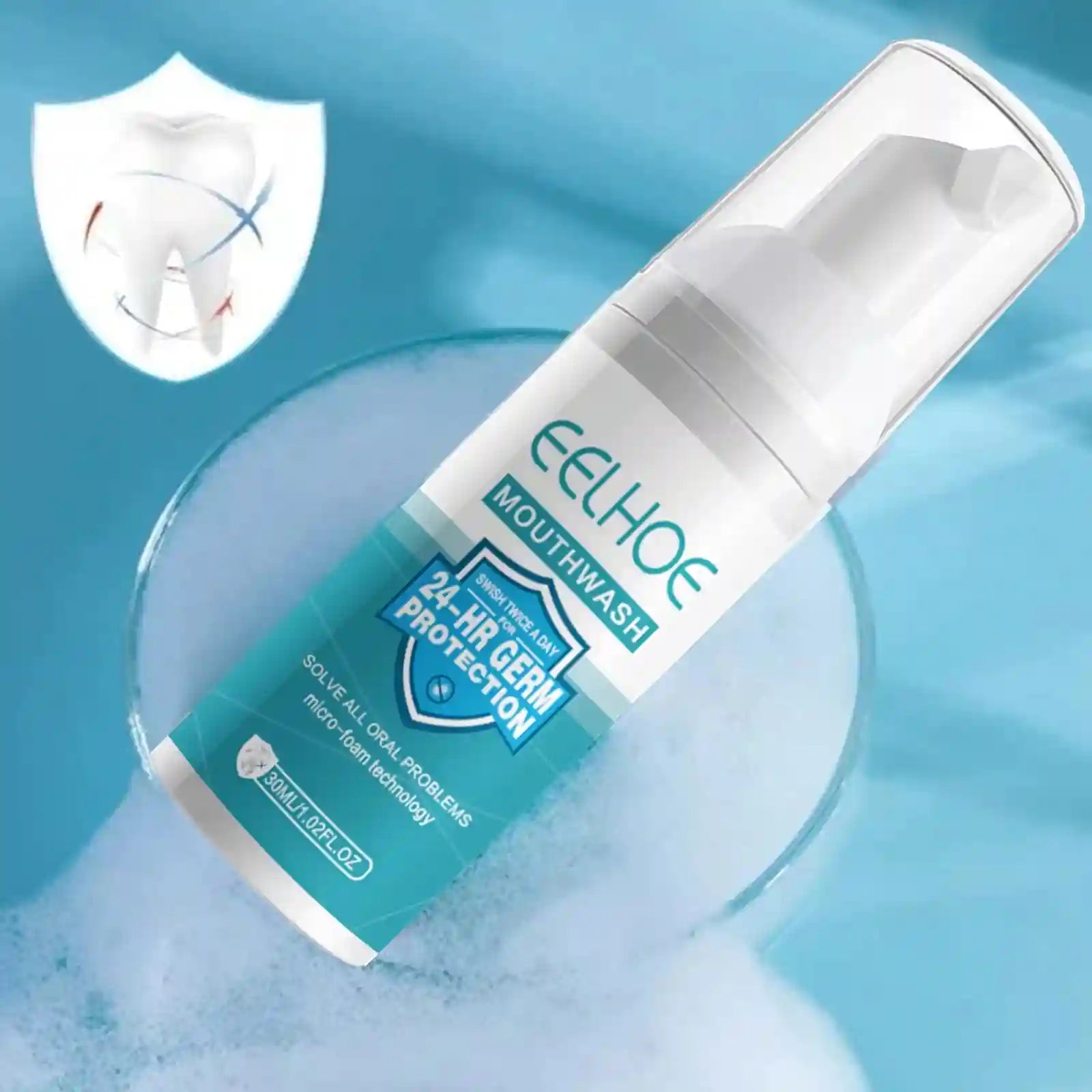 Tidesmit teeth whitening mousse for deep dental stain removal and gum care for a brighter smile