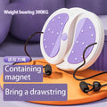 Waist Twisting Disc with Resistance Bands - Silent Home Fitness Trainer Body Shaping Massage Equipment Purple A China