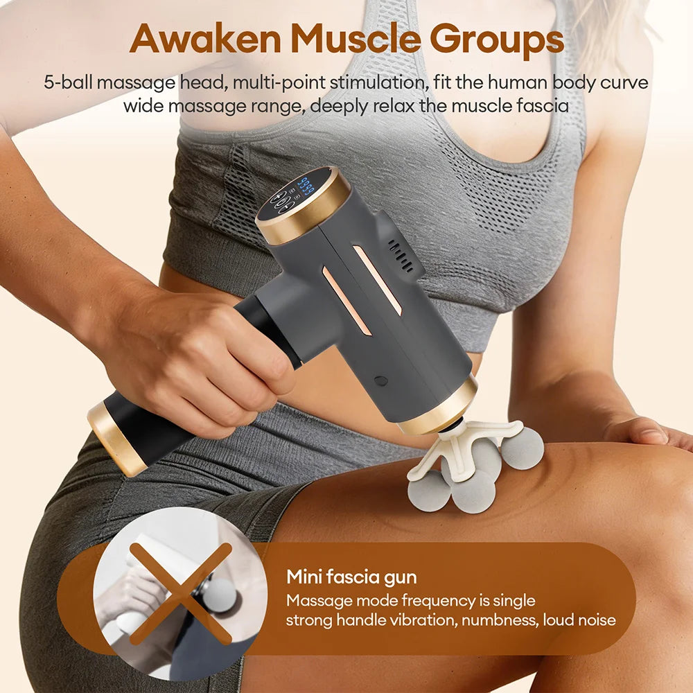 Electric Massage Gun | 99 Speed Deep Tissue Muscle Massager Back Massage Instrument Tidesmit