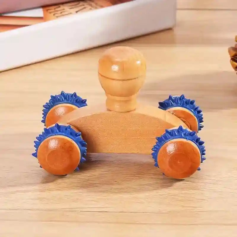 Wooden Massage Roller for Deep Tissue Muscle Relief - Tidesmit Massage Roller Shape-I Tidesmit