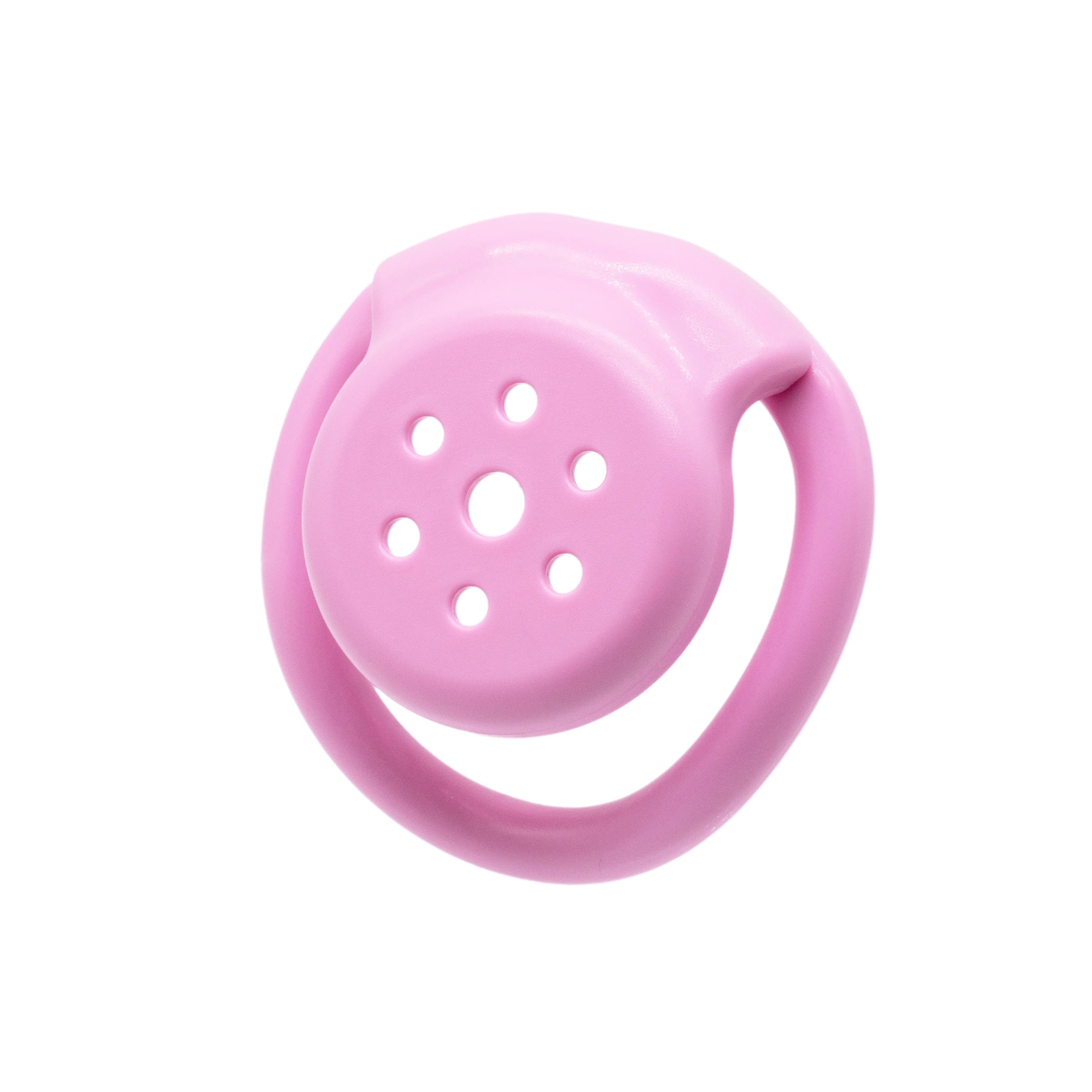 Tidesmit 6-hole flat chastity cage for men featuring secure internal lock mechanism for comfortable bondage play
