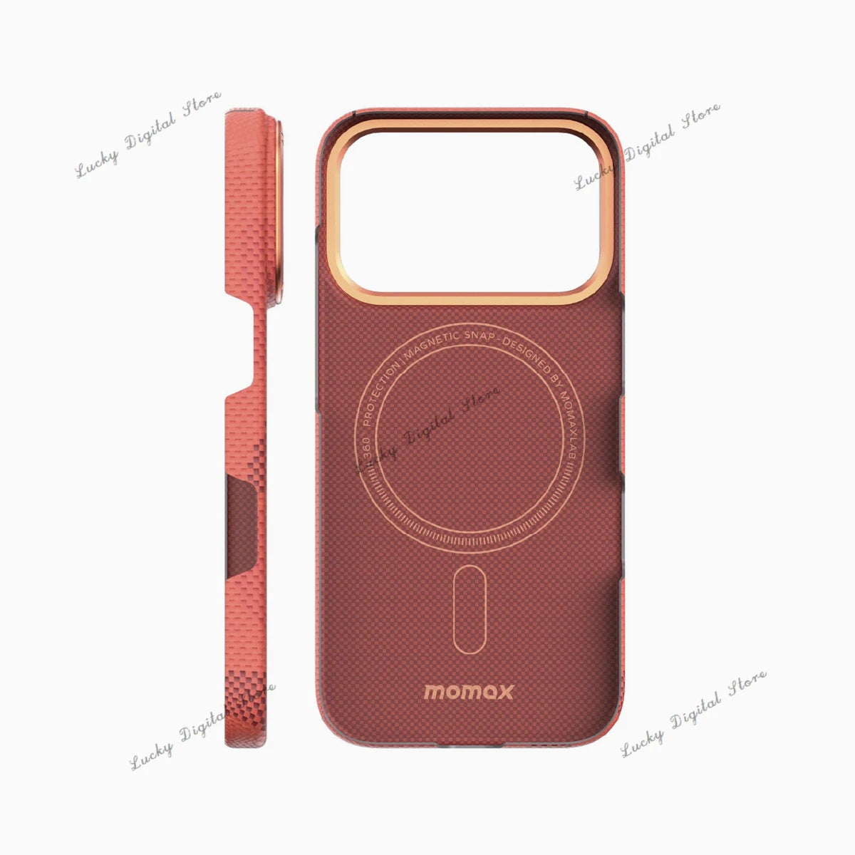 iPhone 17 Pro Max Aramid Fiber Case with Slim Aluminum Frame Tidesmit