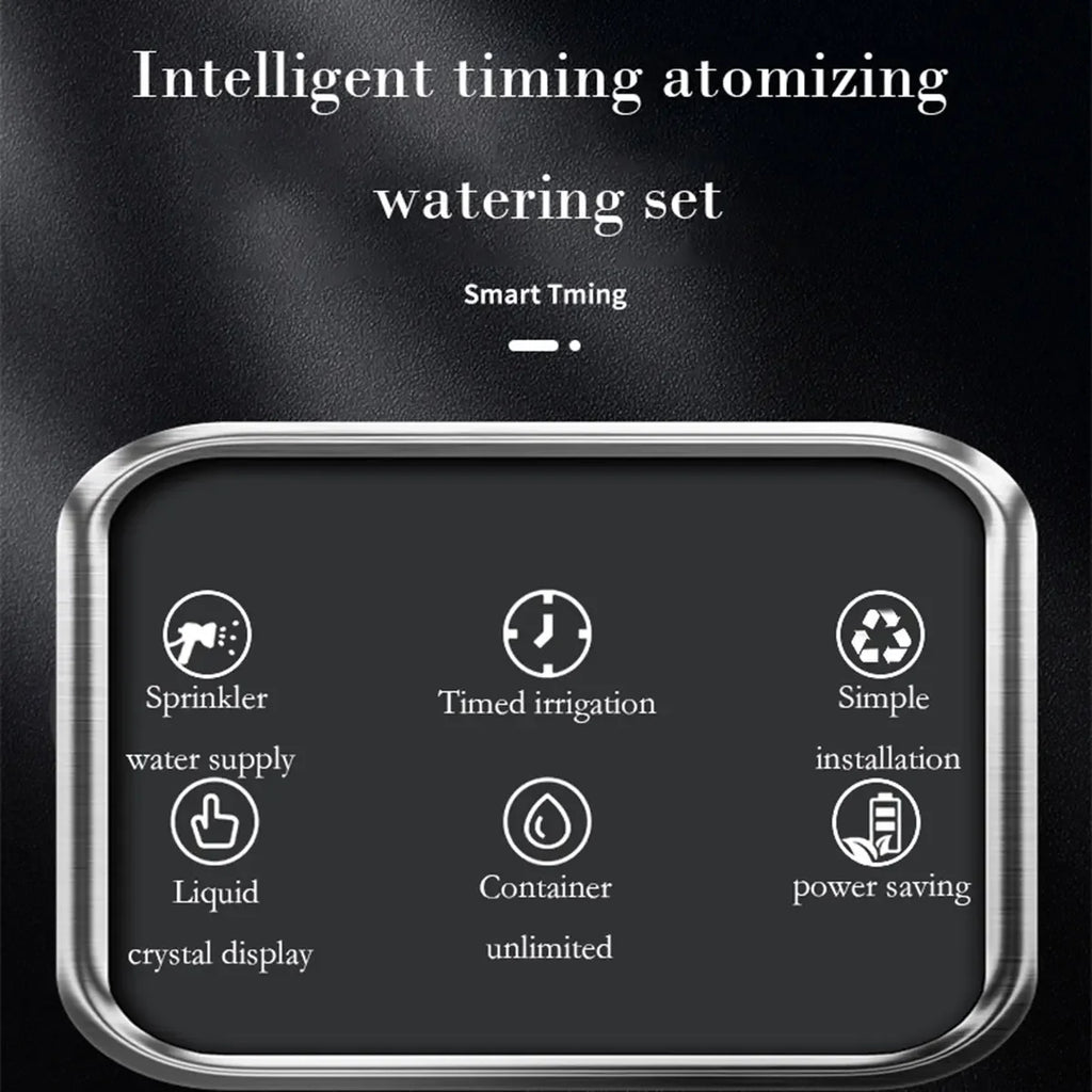 Touch Screen Automatic Mist Rainforest Spray Intelligent Ecological Cylinder Electronic Timer Sprinkler System Kit Control