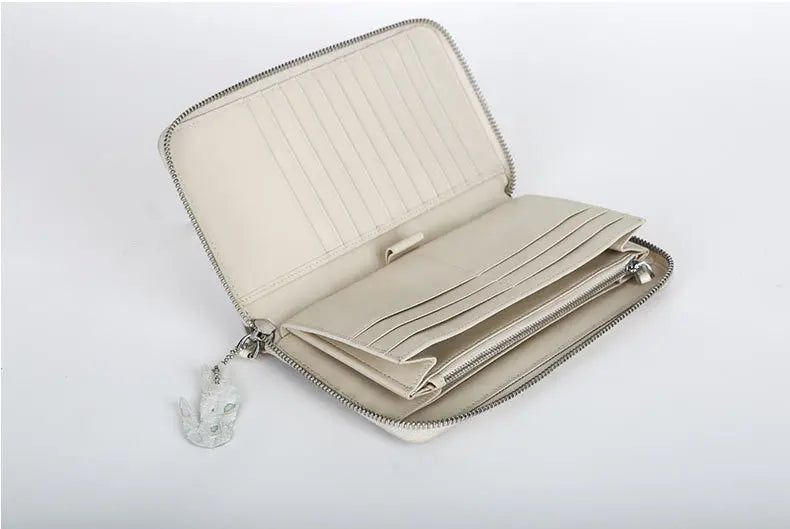 ourui Zipper male wallet Himalayan white long male handbags  men clutch bag