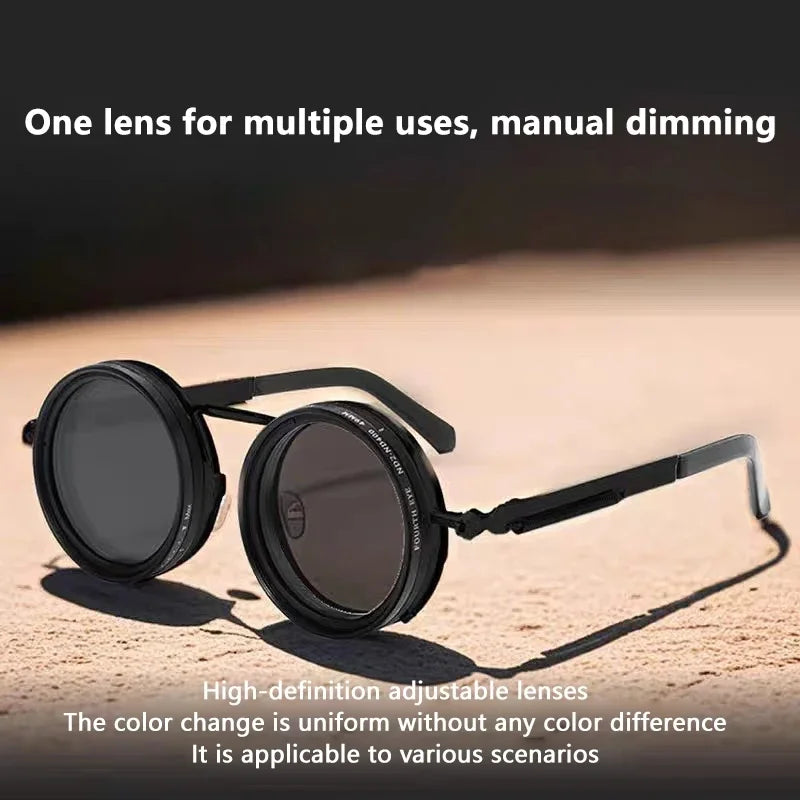 Polarized Smart Glasses with Adjustable Dimming and UV400 Protection Tidesmit