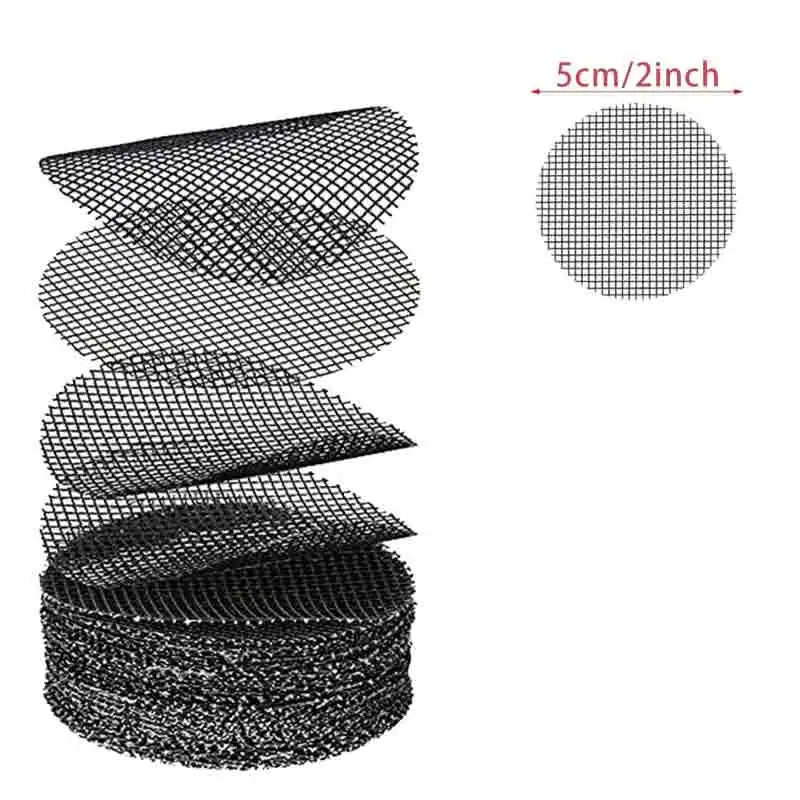 Pot Hole Mesh Pad Mat Grid Round Drainage Hole Screen for Pot Bottom Prevent Soil Loss Anti Bonsai Flower Plant Gardening Tools