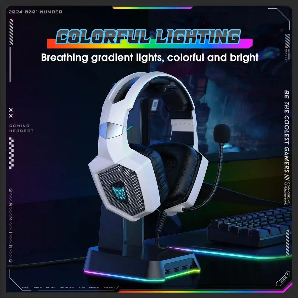 Tidesmit Gaming Headset with Mic, 7.1 Surround Sound for PC and PS5 Tidesmit