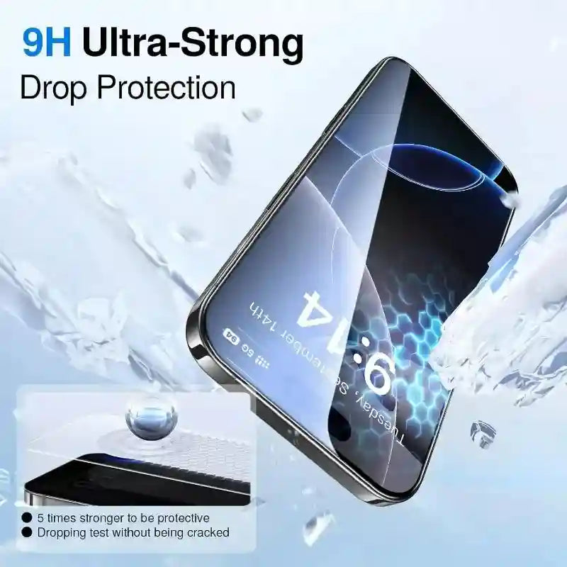 iPhone 17 Pro Max Tempered Glass Screen Protector with Easy Install Kit AE Tidesmit