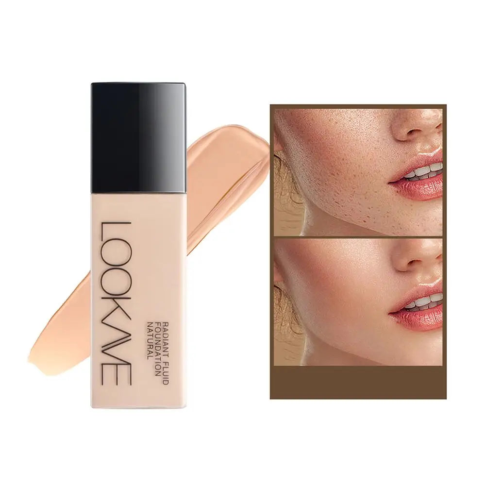 Tidesmit long lasting full coverage matte liquid foundation and concealer texture close-up for flawless face makeup