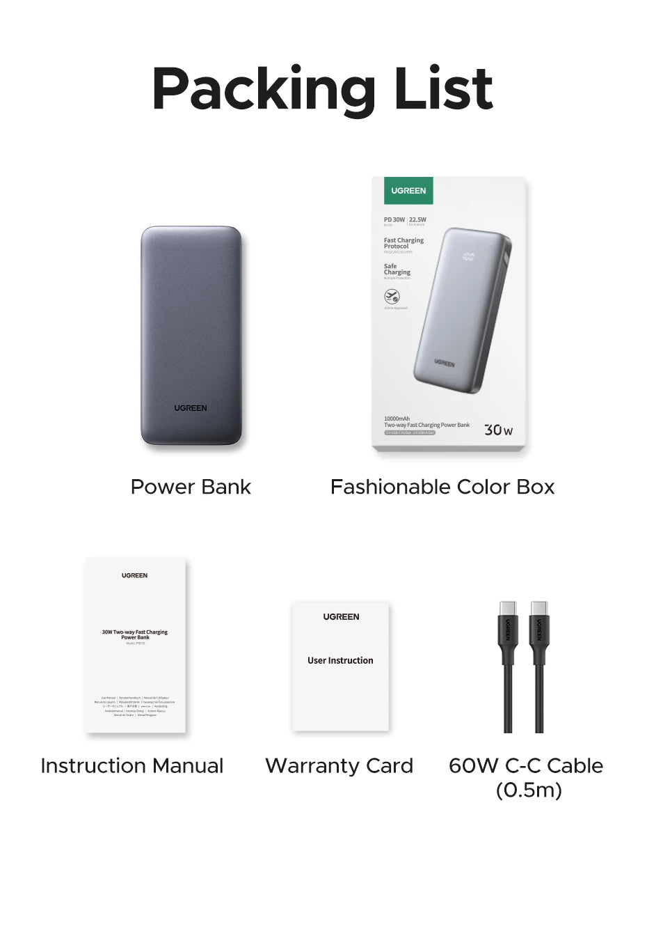 Portable 20000mAh Fast Charging Power Bank with USB-C PD Delivery Tidesmit