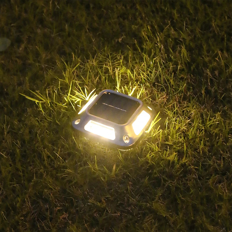 8LED Solar Driveway Light Outdoor Garden Ground Lights Waterproof LED Solar Wall Lamp Camping for Step Stair Pathway Walkway Dec