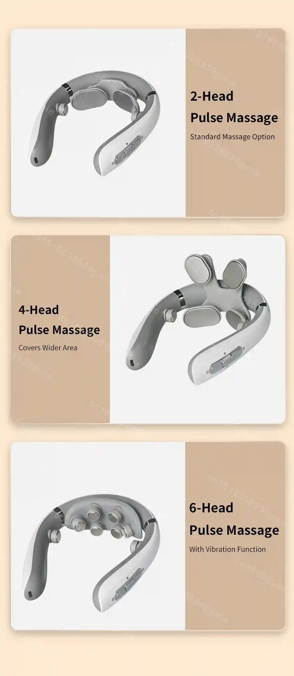 Electric Neck Massager with Heat and Shiatsu Therapy - Tidesmit White Relaxation Treatment Tidesmit