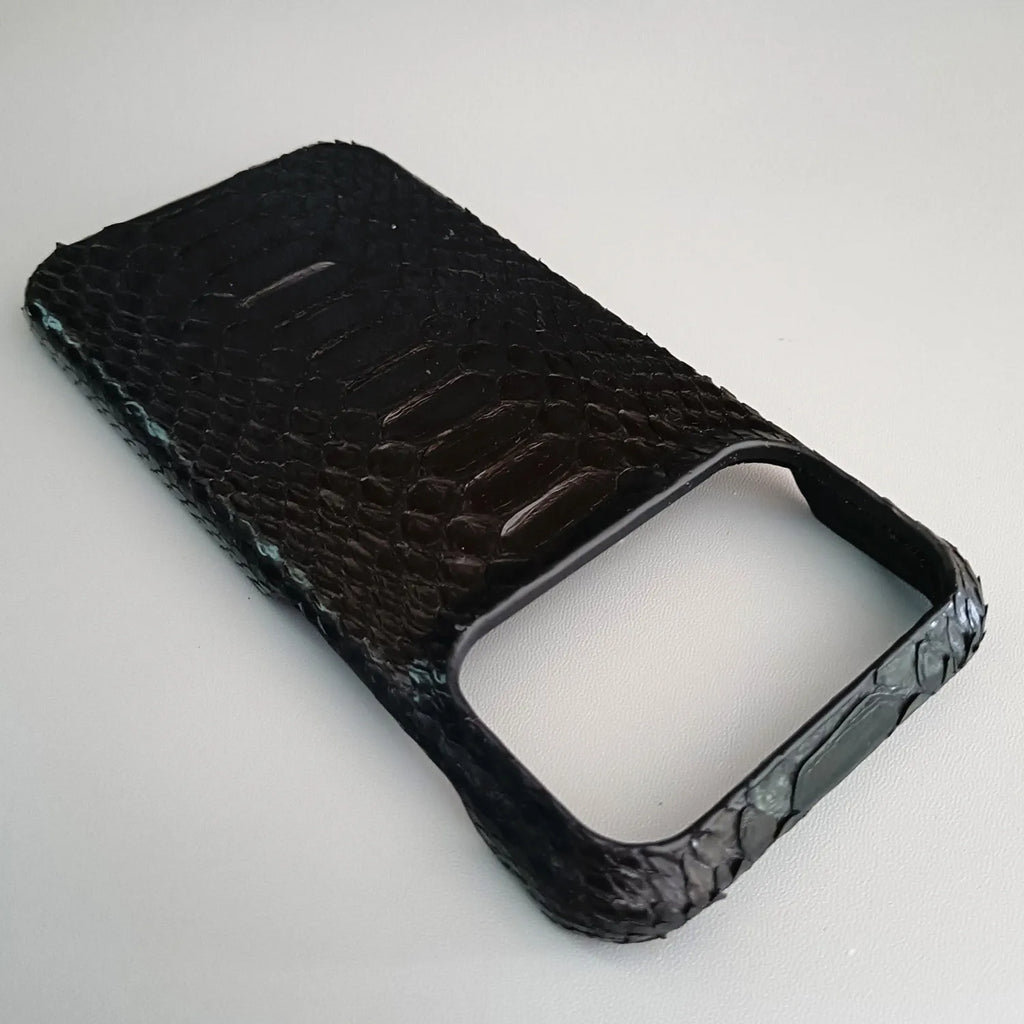 Python Leather iPhone Case: Genuine Snakeskin Slim Fit Protection Tidesmit