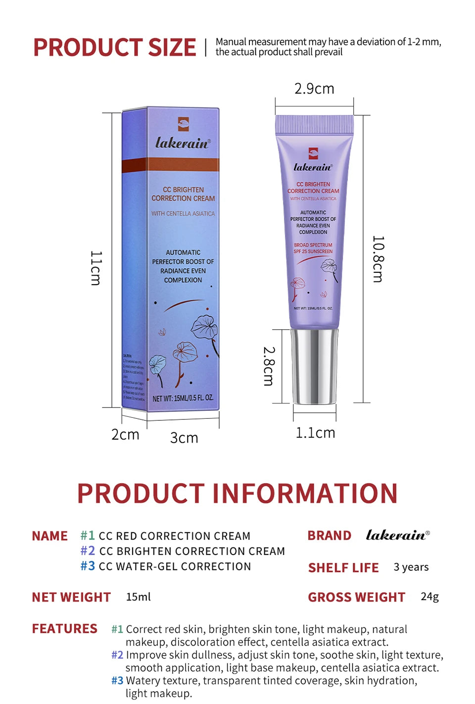 Tidesmit CC Cream texture close-up showing waterproof moisturizing and anti-sweat face makeup coverage