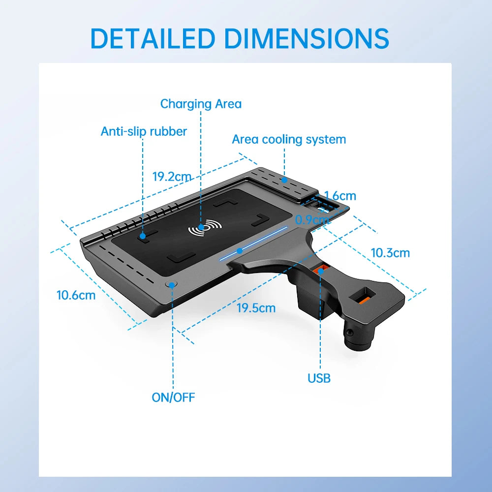 BMW X3 G01 X4 G02 15W Fast Wireless Charger - Qi Certified Charging Pad Tidesmit