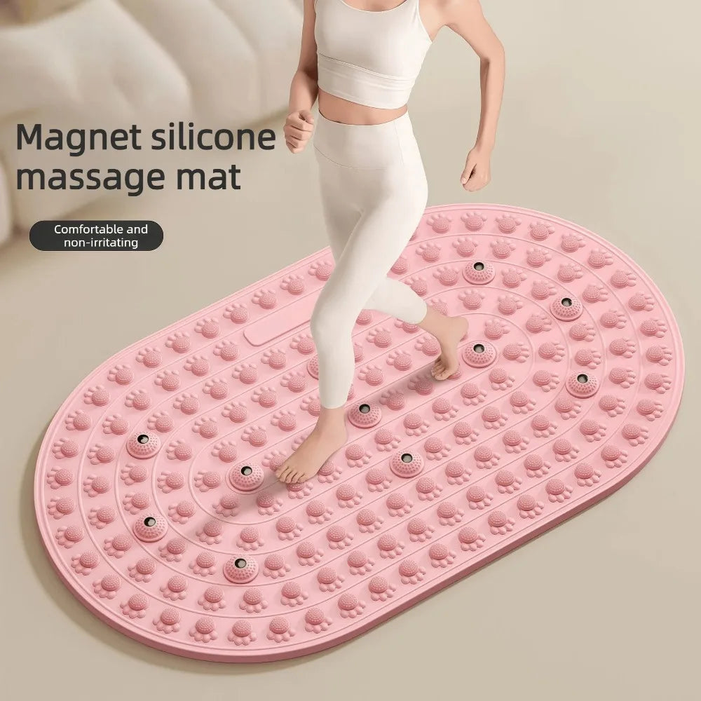 Foot Yoga Massage Acupressure Board Mat Anti Fatigue Walk Stone Acupoint Mat Particle Portable Massage Tool Foot Care Tools
