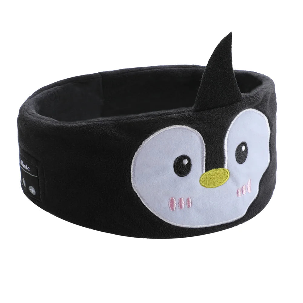 Wireless Bluetooth Sleeping Eye Mask with Integrated Headset for Travel Penguin Tidesmit