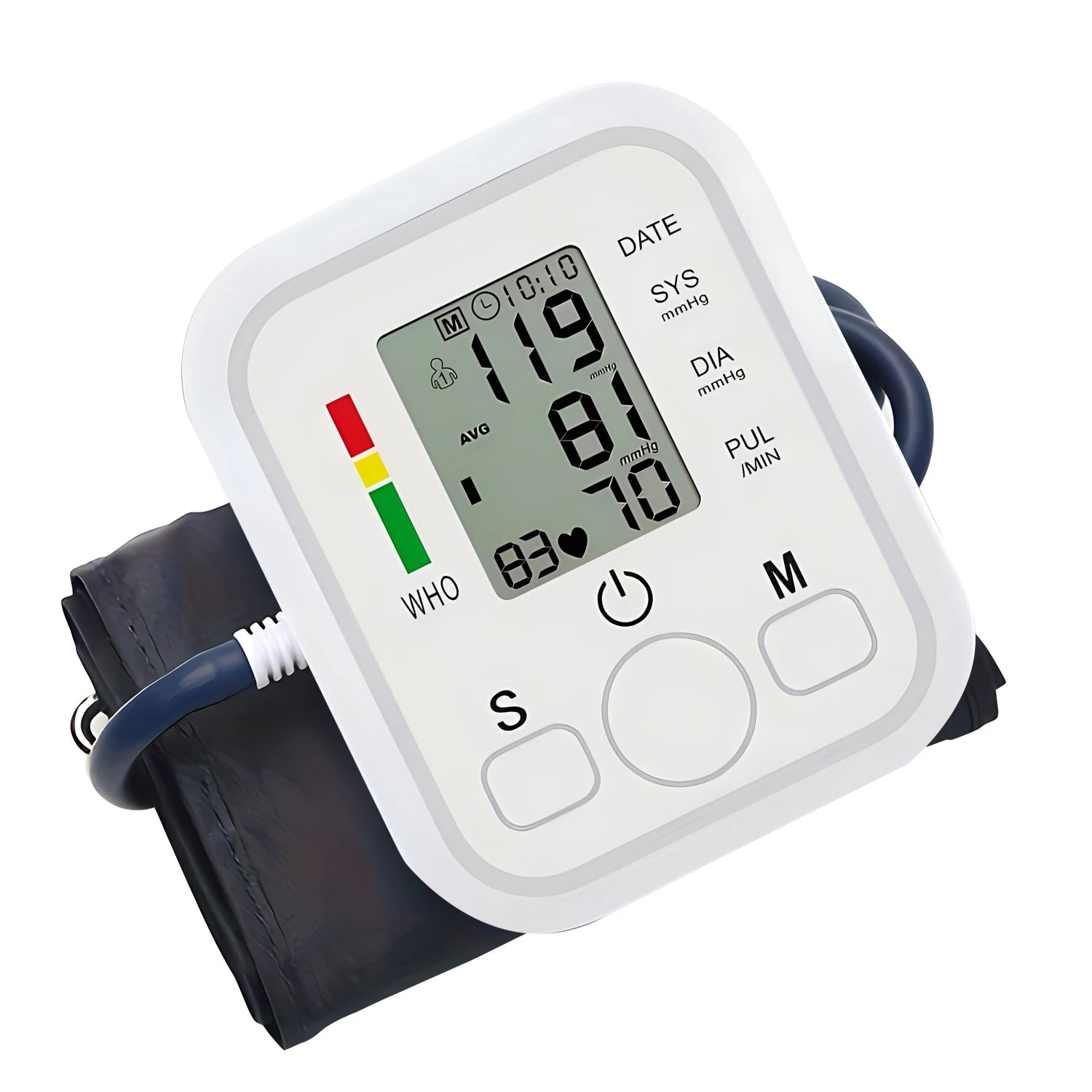 Medical Grade Upper Arm Digital BP Monitor Automatic Sphygmomanometer Kit Home Health Measuring Device
