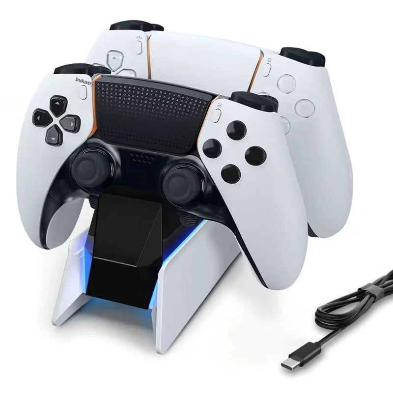 PS5 DualSense Charging Station: Fast Dual Dock Stand for Controllers Tidesmit