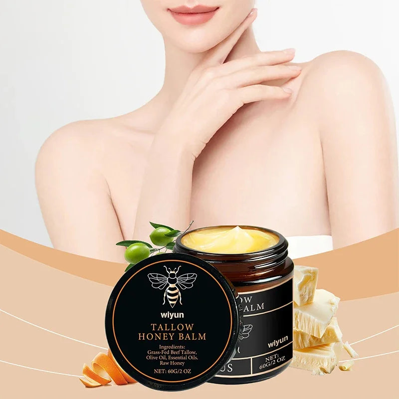 1/3/5pcs Beef Tallow Honey Cream Brand Facial Care Moisturizing Smooth Skin Light Non-greasy Cream Gentle Hydrating Moisturizer