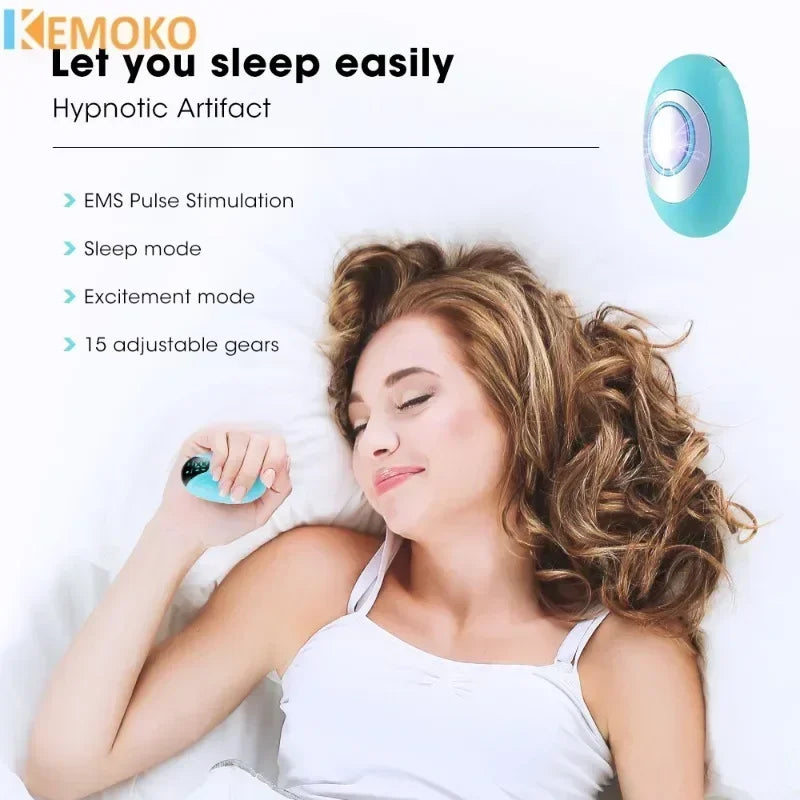 Microcurrent Sleep Aid Device | Portable Wellness Tool for Stress Relief Relaxation Treatment Tidesmit