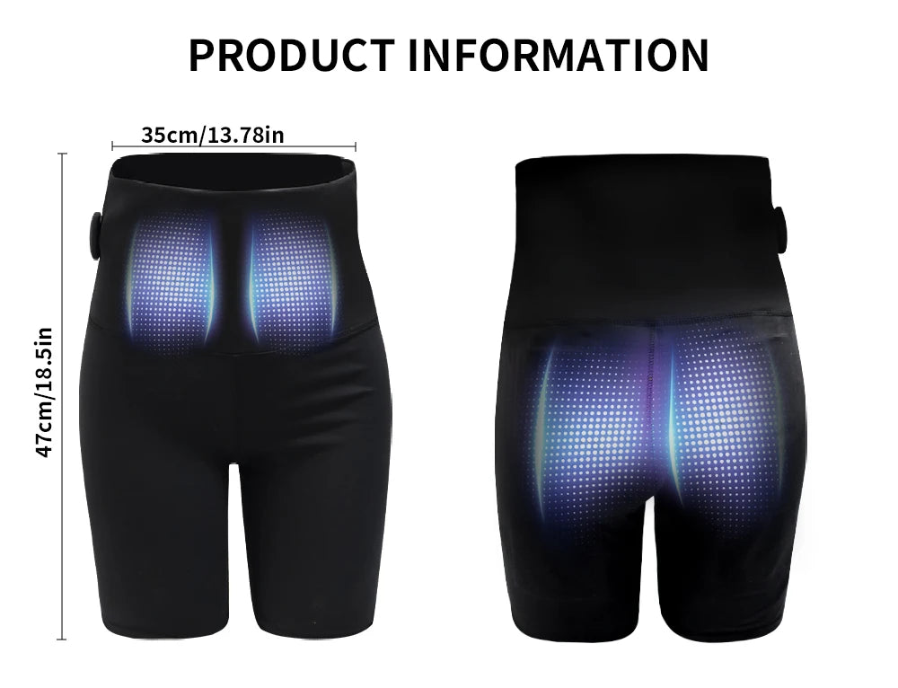 EMS Microcurrent Buttock Lifting Shorts | Yoga Fitness Trainer Body Shaping Massage Equipment Tidesmit