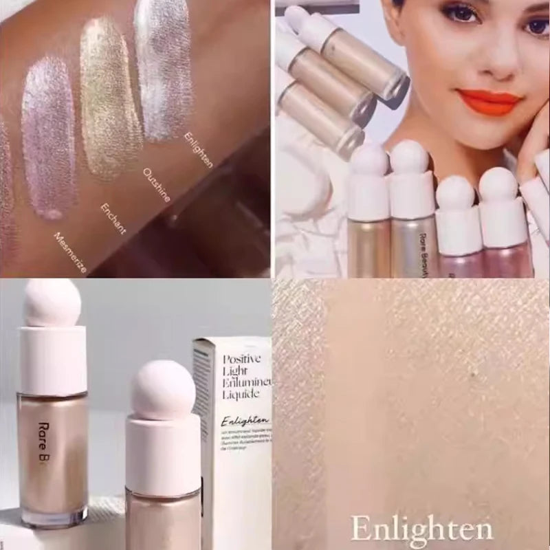 Tidesmit liquid shimmer blush and highlighter gel for radiant face makeup contour and natural glow texture close-up