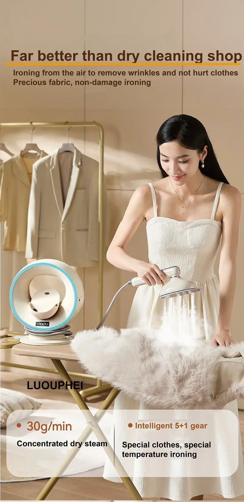 Dobleuno L9 1500W Handheld Pressurized Steam Iron