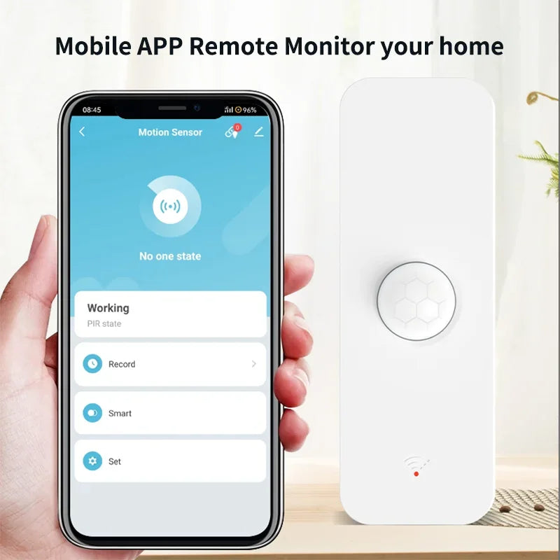 Smart PIR Motion Sensor WiFi Infrared Detector for Home Automation Tidesmit