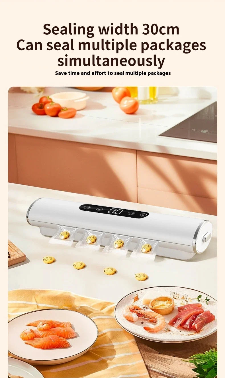 Professional Vacuum Sealer for Food Vacuumor for Products Kitchen Sealing Machine Cuisine Packaging Plastic Bag Sealant