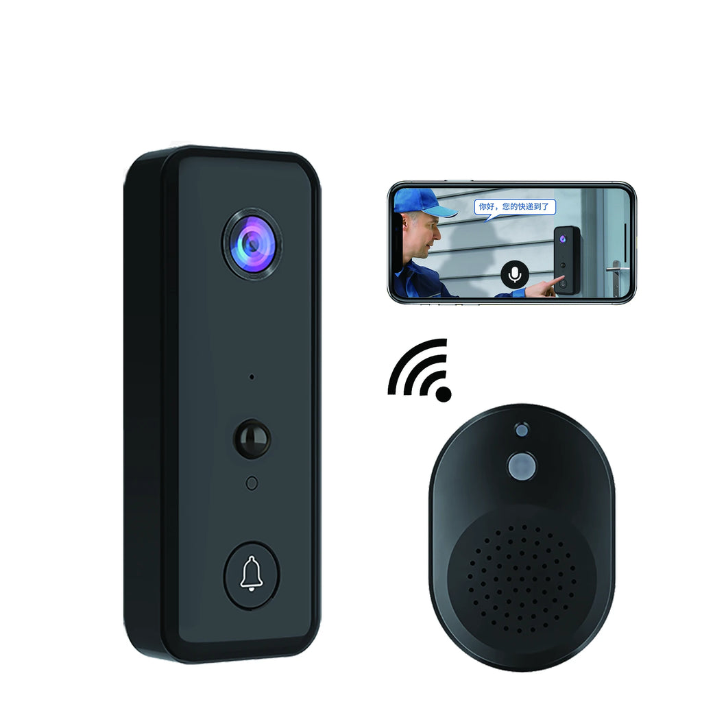 720P Aiwit APP WiFi Doorbell Low Consumption Battery Power Visual Door Peephole Video Eye Night PIR Home Security Doorviewer