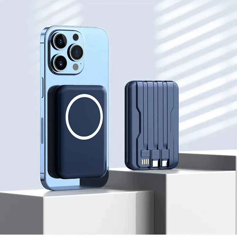 Magnetic Wireless Power Bank 10000mAh PD Fast Charger - Tidesmit Blue 10000mAh Tidesmit