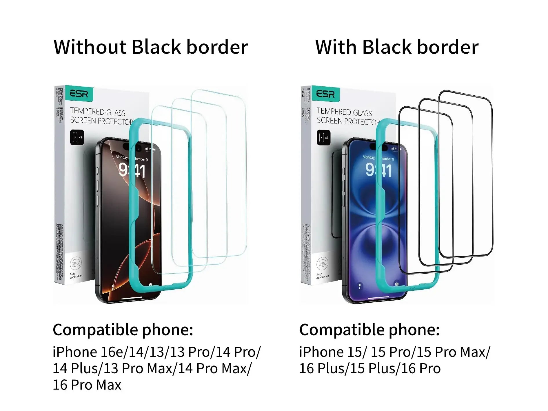 iPhone 16 Pro Max Privacy Tempered Glass Screen Protector (3 Pack) Tidesmit