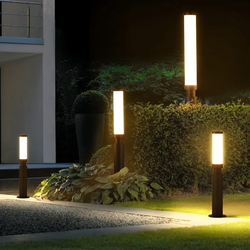 LED Lawn Light 110V 220V Waterproof IP65 Outdoor Simple Modern Street Lamp For Garden Path Landscape Park Courtyard Lighting