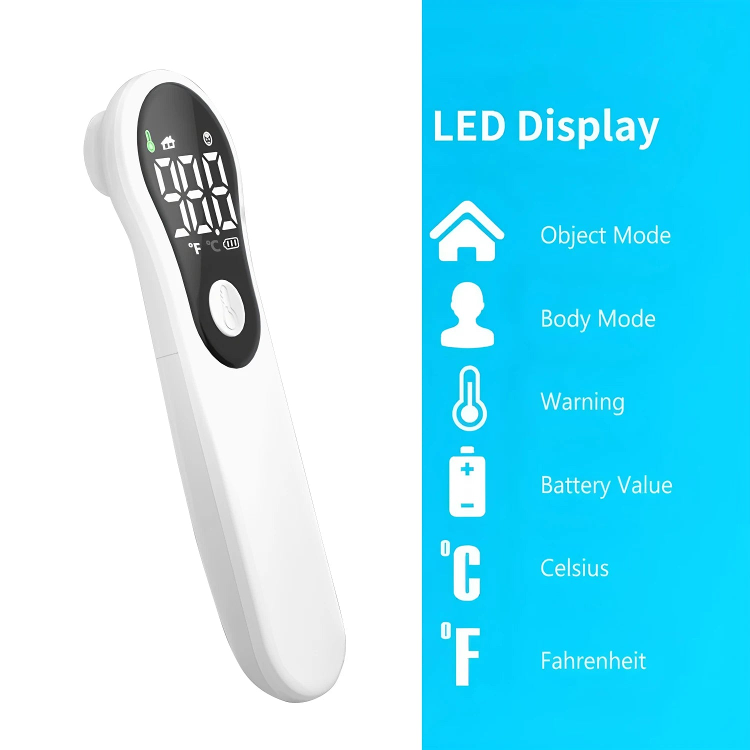 Digital Infrared Fever Thermometer Medical Household Infant Adult Forehead Non-contact Body Temperature Ear Thermometer