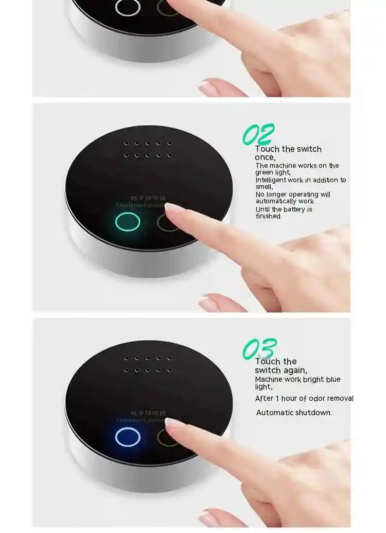 Tidesmit portable intelligent ozone air purifier for sterilization and deodorization in shoe cabinets and pet areas