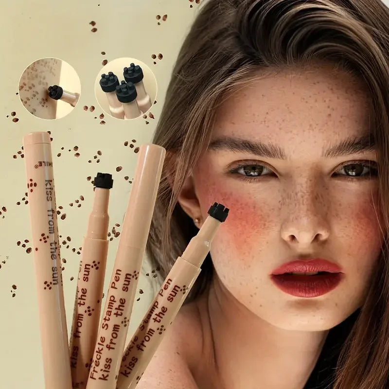 Tidesmit waterproof freckles stamp pen for natural long-lasting fake freckles makeup on all skin tones