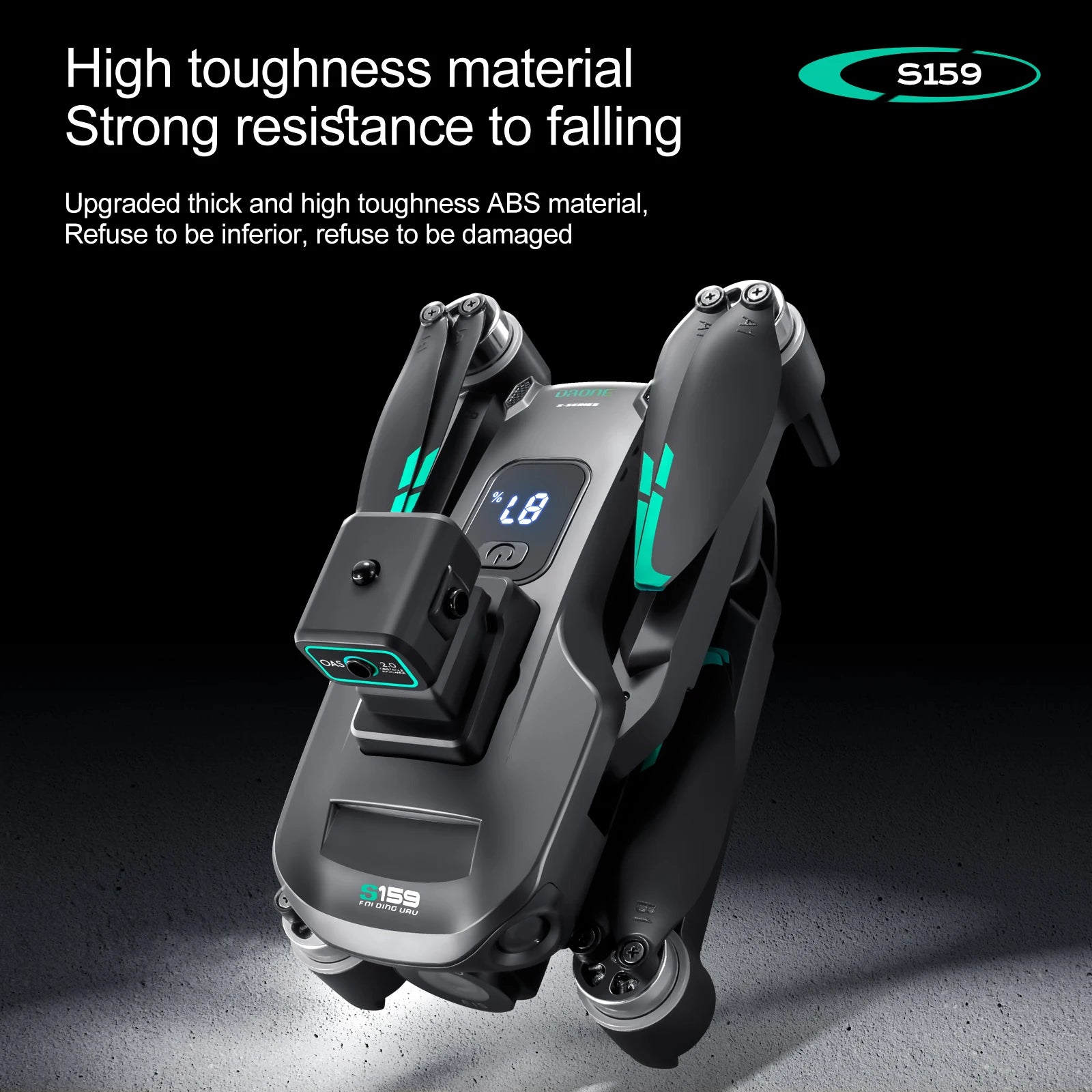 4K GPS Drone with Dual Camera and Remote Screen - Foldable Design Tidesmit