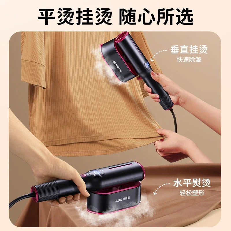 Tidesmit 1200W portable handheld garment steamer showing compact travel-friendly design and steam nozzle detail